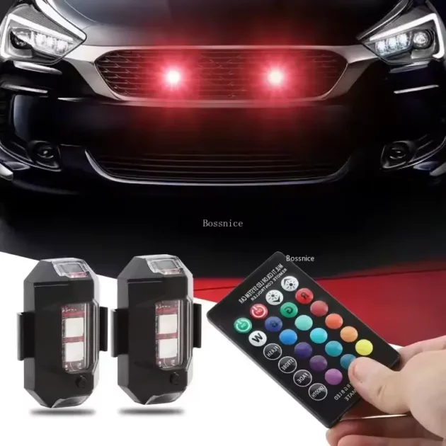 فلاش ليد LED | إضاءة  فائقة السطوع للسيارات والدراجات النارية + لوحة التحكم